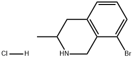 8-Bromo-3-methyl-1,2,3,4-tetrahydro-isoquinoline hydrochloride Structure