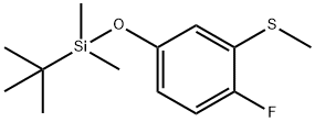 Tert-butyl(4-fluoro-3-(methylthio)phenoxy)dimethylsilane Structure