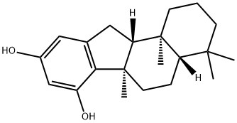 1H-Benzo[a]fluorene-7,9-diol, 2,3,4,4a,5,6,6a,11,11a,11b-decahydro-4,4,6a,11b-tetramethyl-, (4aS,6aR,11aR,11bS)- Structure