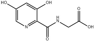 Glycine, N-[(3,5-dihydroxy-2-pyridinyl)carbonyl]- 구조식 이미지