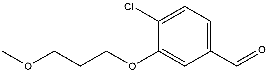 Benzaldehyde, 4-chloro-3-(3-methoxypropoxy)- Structure