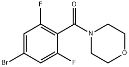 (4-Bromo-2,6-difluorophenyl)(morpholino)methanone Structure