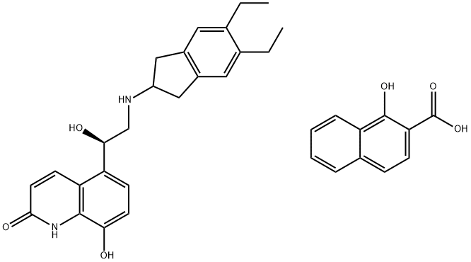 Indacaterol xinafoate Structure