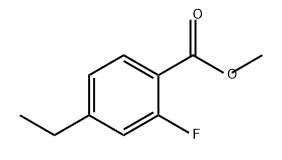 Benzoic acid, 4-ethyl-2-fluoro-, methyl ester Structure