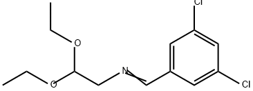 Ethanamine, N-[(3,5-dichlorophenyl)methylene]-2,2-diethoxy- Structure