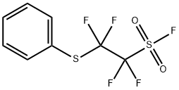 Ethanesulfonyl fluoride, 1,1,2,2-tetrafluoro-2-(phenylthio)- Structure