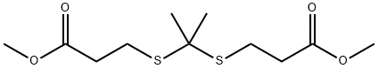 5,5-dimethyl-4,6-dithia-nonanedioic acid dimethyl ester Structure