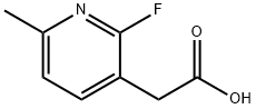 2-Fluoro-6-methylpyridine-3-acetic acid Structure