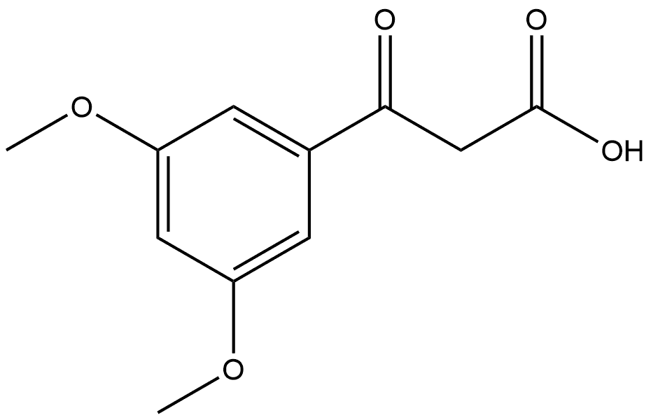 3,5-Dimethoxy-β-oxobenzenepropanoic acid Structure