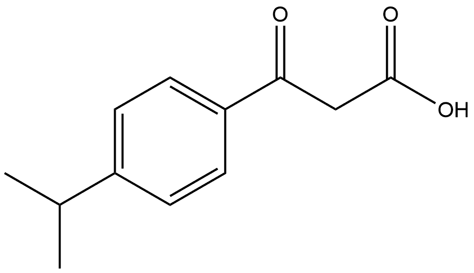 4-(1-Methylethyl)-β-oxobenzenepropanoic acid Structure