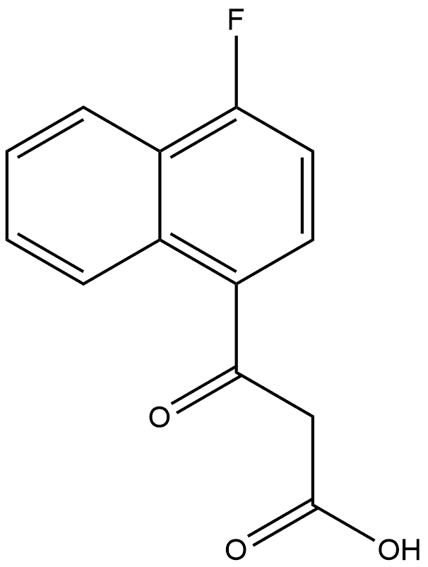 4-Fluoro-β-oxo-1-naphthalenepropanoic acid Structure