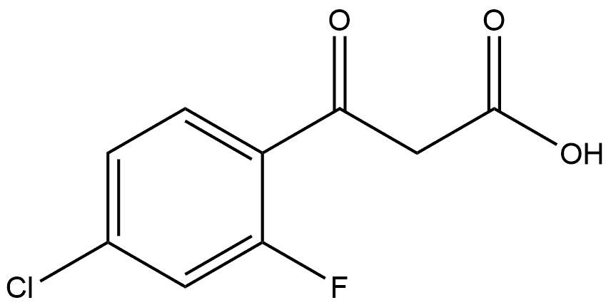 4-Chloro-2-fluoro-β-oxobenzenepropanoic acid Structure