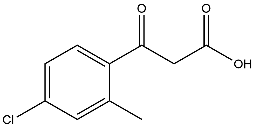 4-Chloro-2-methyl-β-oxobenzenepropanoic acid Structure