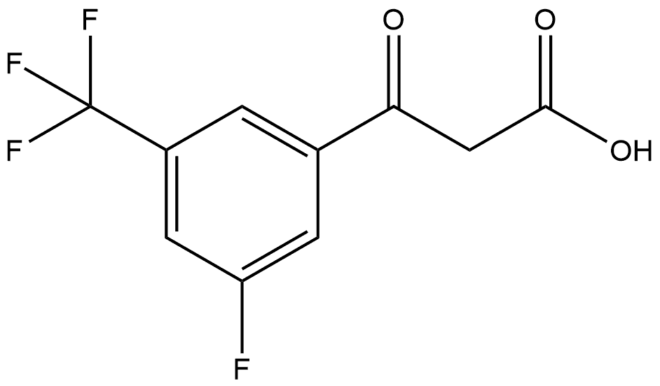 3-Fluoro-β-oxo-5-(trifluoromethyl)benzenepropanoic acid Structure