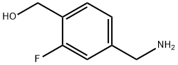 Benzenemethanol, 4-(aminomethyl)-2-fluoro- Structure