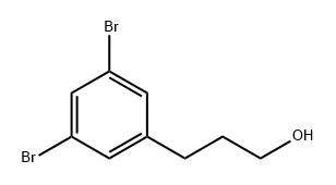 Benzenepropanol, 3,5-dibromo- Structure