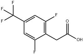 2,6-Difluoro-4-(trifluoromethyl)phenylacetic acid Structure