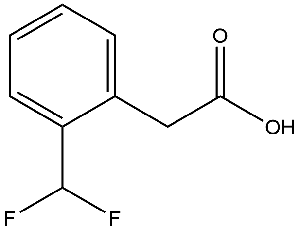 2-[2-(difluoromethyl)phenyl]acetic acid 구조식 이미지