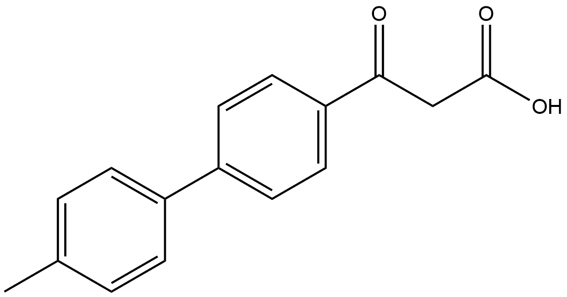 4'-Methyl-β-oxo[1,1'-biphenyl]-4-propanoic acid Structure