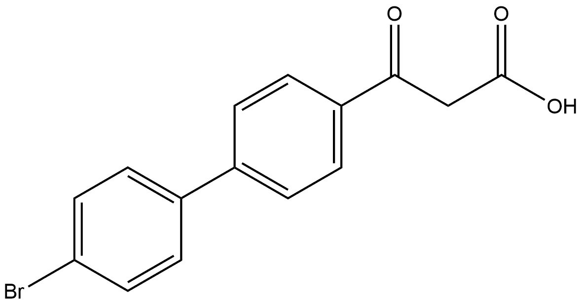 4'-Bromo-β-oxo[1,1'-biphenyl]-4-propanoic acid Structure