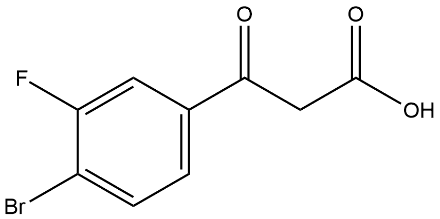 4-Bromo-3-fluoro-β-oxobenzenepropanoic acid Structure