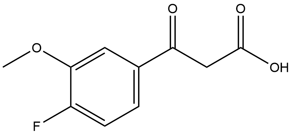 4-Fluoro-3-methoxy-β-oxobenzenepropanoic acid Structure