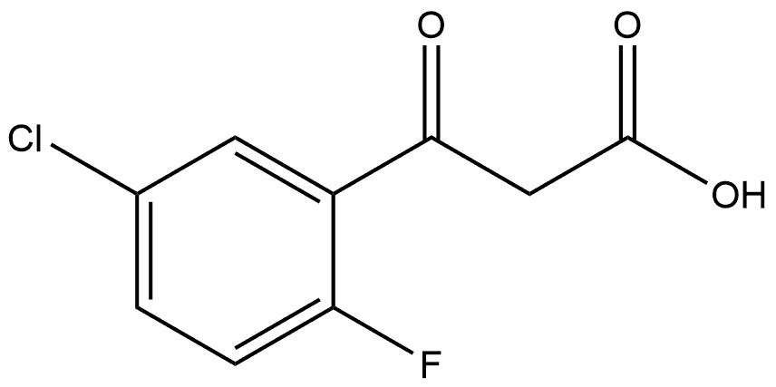 5-Chloro-2-fluoro-β-oxobenzenepropanoic acid Structure