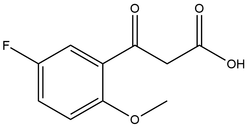 5-Fluoro-2-methoxy-β-oxobenzenepropanoic acid Structure