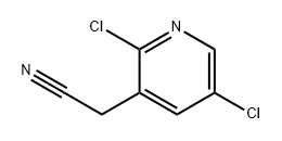 3-Pyridineacetonitrile, 2,5-dichloro- 구조식 이미지