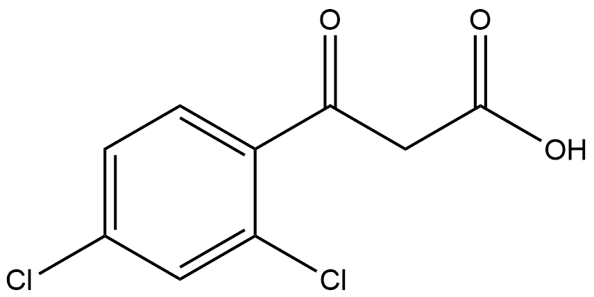 2,4-Dichloro-β-oxobenzenepropanoic acid Structure