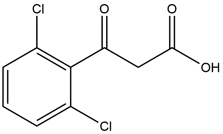 2,6-Dichloro-β-oxobenzenepropanoic acid Structure