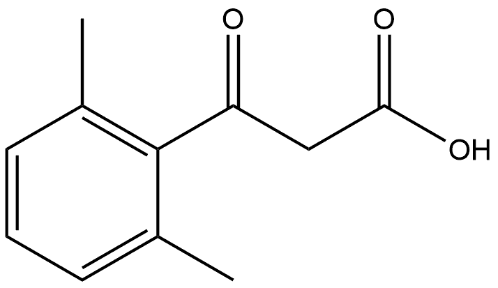 2,6-Dimethyl-β-oxobenzenepropanoic acid Structure