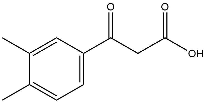 3,4-Dimethyl-β-oxobenzenepropanoic acid Structure