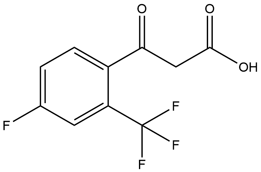 4-Fluoro-β-oxo-2-(trifluoromethyl)benzenepropanoic acid Structure