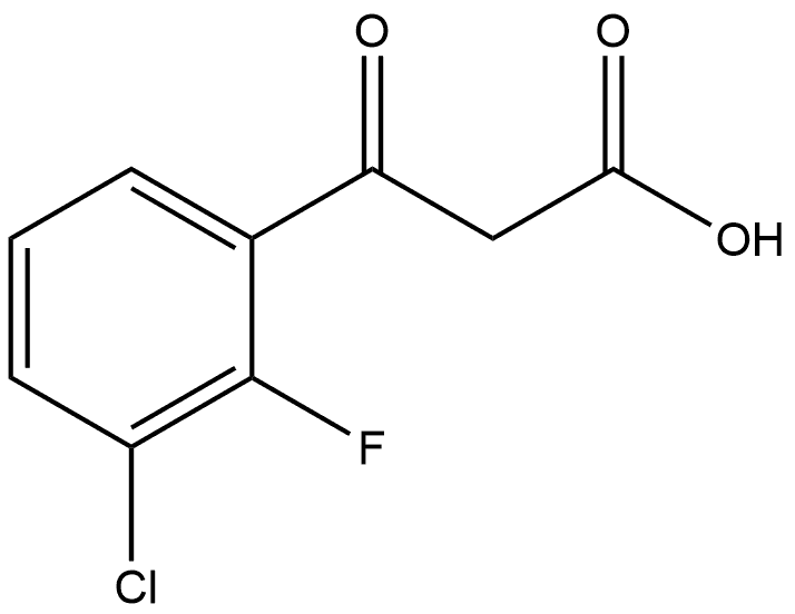 3-Chloro-2-fluoro-β-oxobenzenepropanoic acid Structure