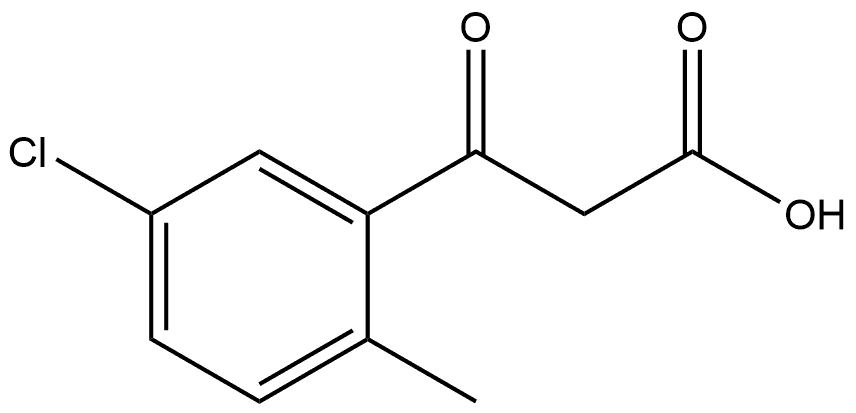 5-Chloro-2-methyl-β-oxobenzenepropanoic acid Structure