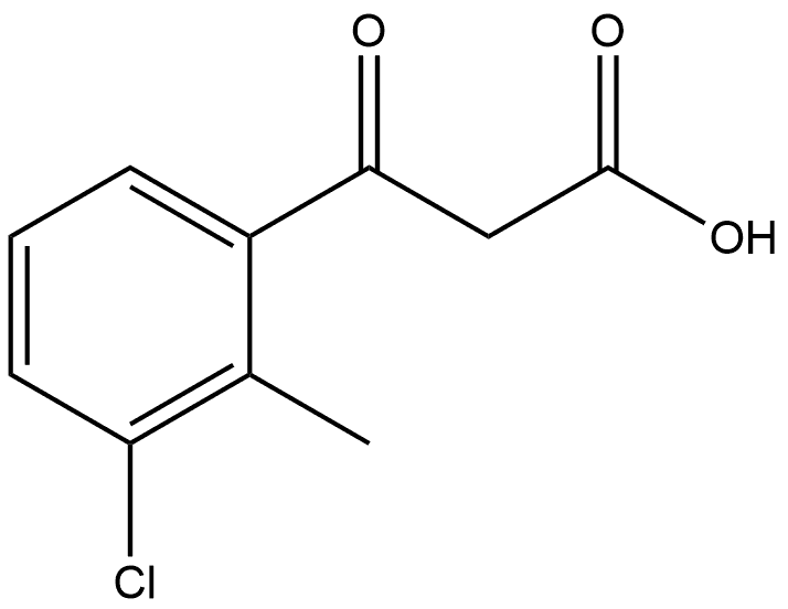 3-Chloro-2-methyl-β-oxobenzenepropanoic acid Structure