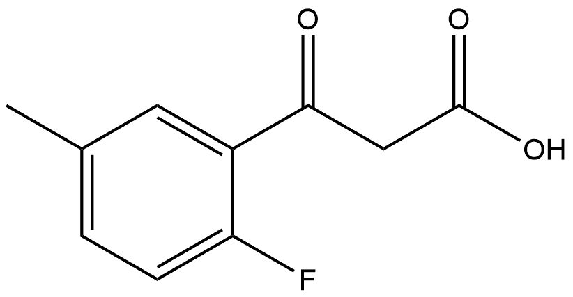 2-Fluoro-5-methyl-β-oxobenzenepropanoic acid Structure