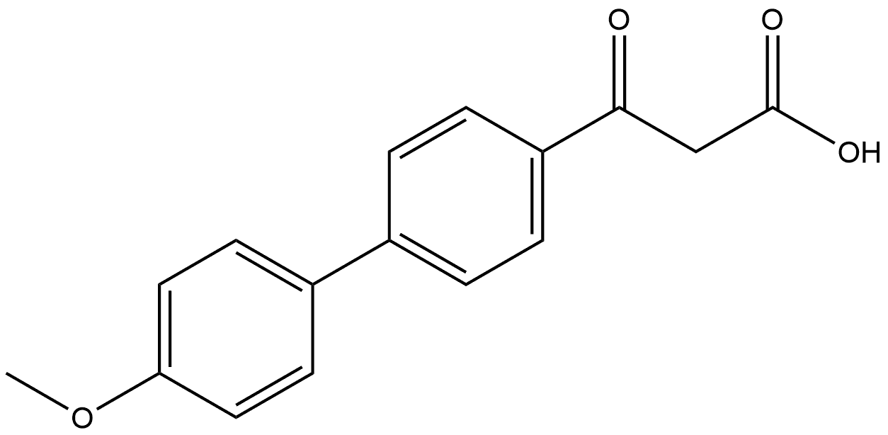 4'-Methoxy-β-oxo[1,1'-biphenyl]-4-propanoic acid Structure