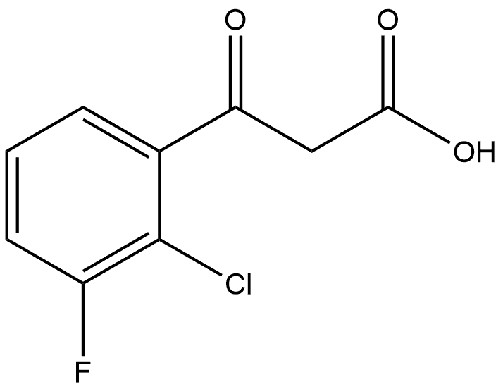 2-Chloro-3-fluoro-β-oxobenzenepropanoic acid Structure