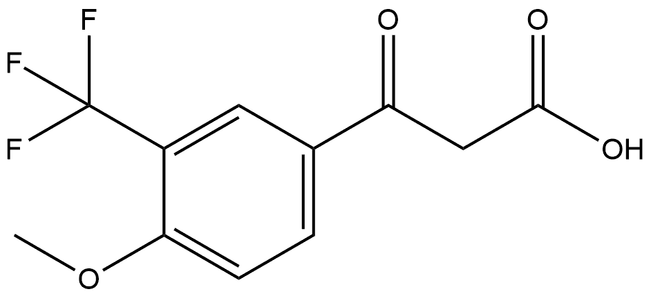 4-Methoxy-β-oxo-3-(trifluoromethyl)benzenepropanoic acid Structure