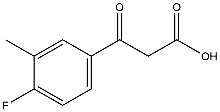 4-Fluoro-3-methyl-β-oxobenzenepropanoic acid Structure