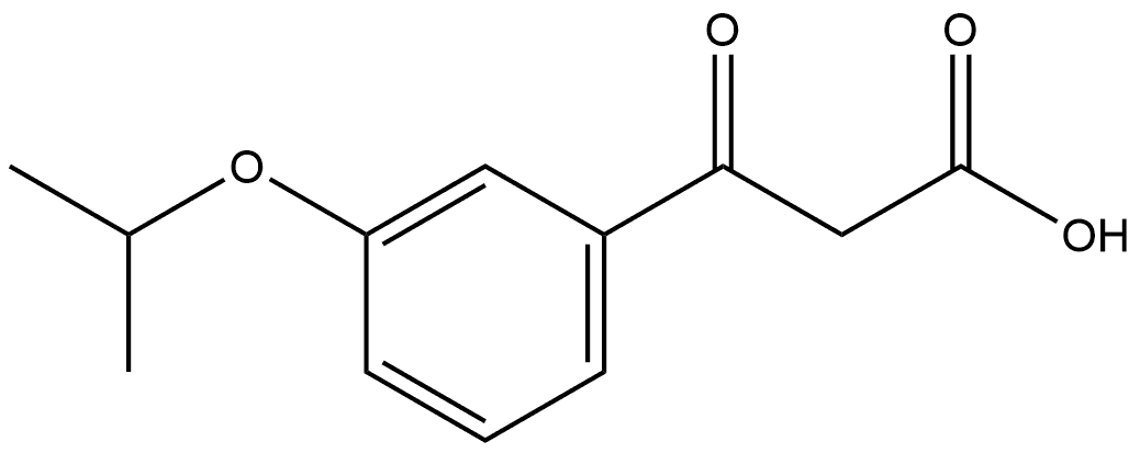 3-(1-Methylethoxy)-β-oxobenzenepropanoic acid Structure