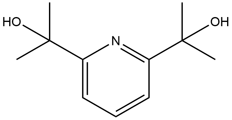 2,6-Pyridinedimethanol, α2,α2,α6,α6-tetramethyl- Structure