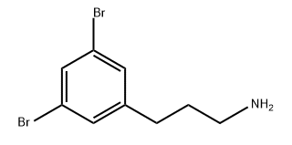 Benzenepropanamine, 3,5-dibromo- Structure