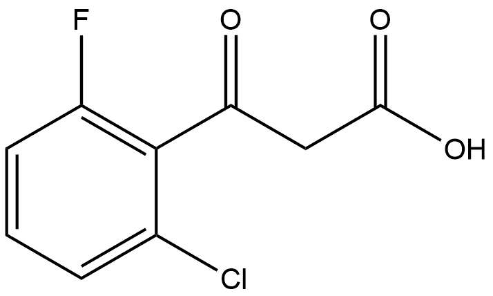 2-Chloro-6-fluoro-β-oxobenzenepropanoic acid Structure