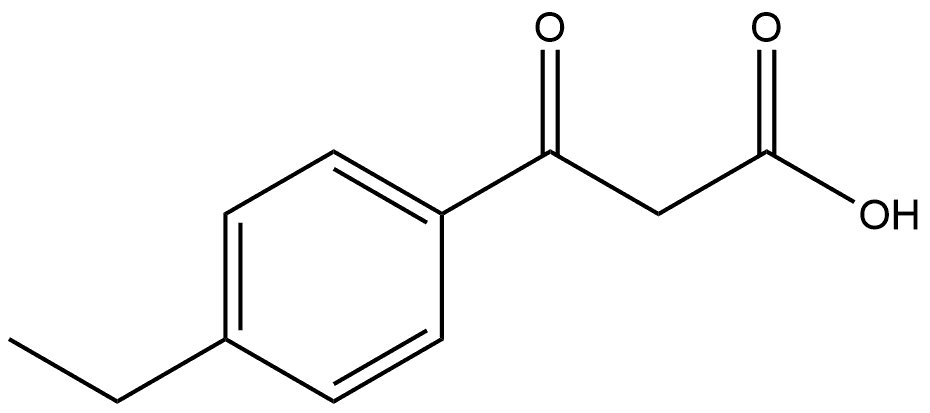 4-Ethyl-β-oxobenzenepropanoic acid Structure