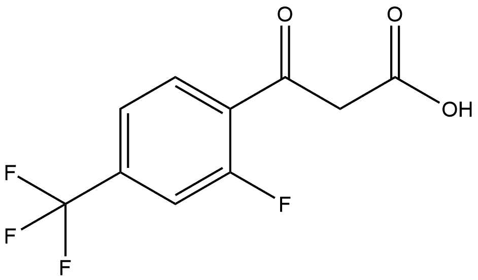 2-Fluoro-β-oxo-4-(trifluoromethyl)benzenepropanoic acid Structure