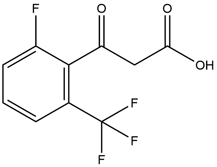 2-Fluoro-β-oxo-6-(trifluoromethyl)benzenepropanoic acid Structure