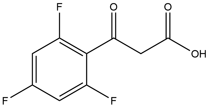 2,4,6-Trifluoro-β-oxobenzenepropanoic acid Structure